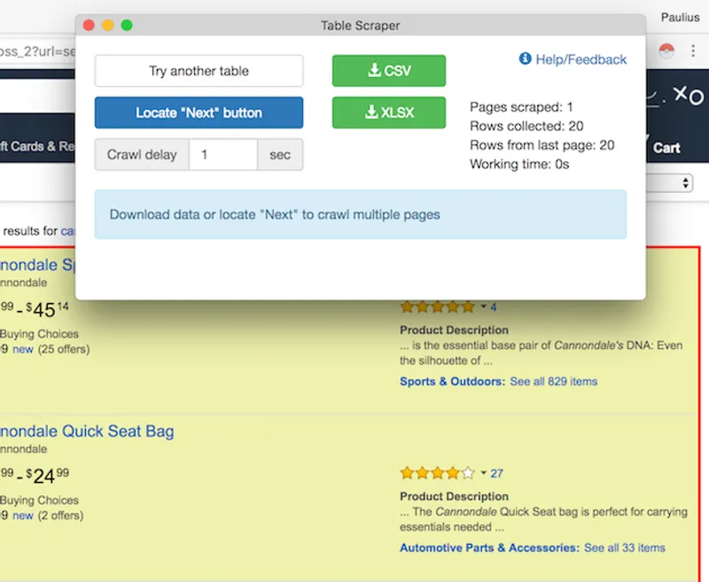 分享一个好用的chrome数据采集插件