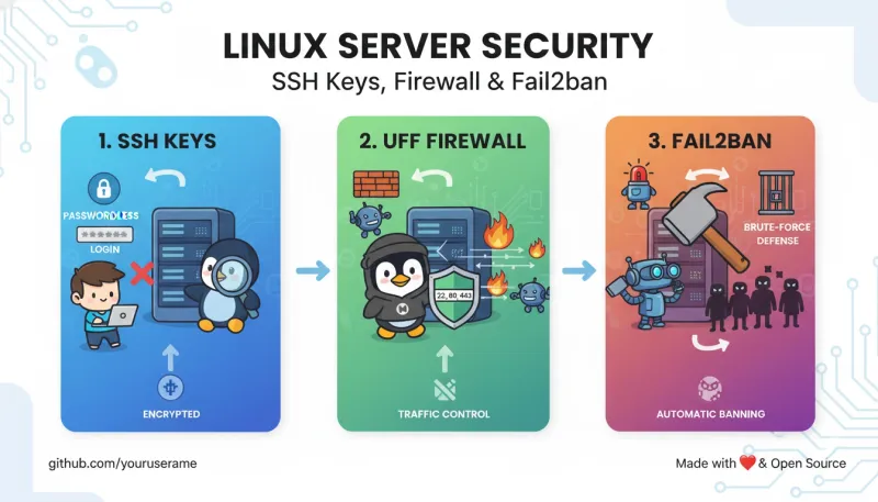 Linux 服务器安全：SSH 密钥和防火墙配置指南